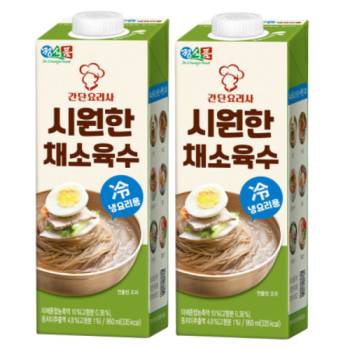 [정식품] 간단요리사 시원한 채소육수 950ml 2팩
