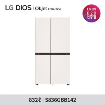 [LG]  디오스 AI 오브제컬렉션 매직스페이스 냉장고 S836GBB142
